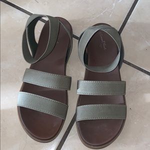Green Strappy Sandals